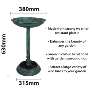 Ornamental Free Standing Bird Bath