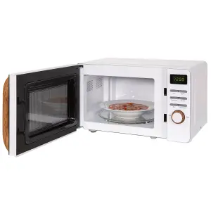 Russell Hobbs Scandi Microwave 17 Litre 700W White Wood Effect Digital RHMD714-N