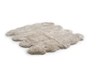 Uk Homeliving Stone 8 Piece Longwool Genuine Sheepskin Rug