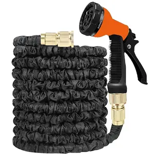 200ft Expandable Flexible Hosepipe Garden Hose Pipe Magic Snake With Gun Watering Outdoor