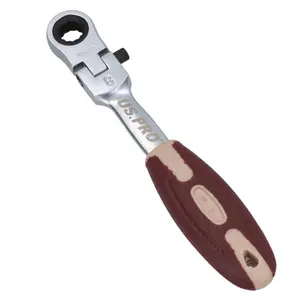 8mm Flexi Flexible Enclosed Ring Ratchet Spanner With Lockable Head 72 Teeth