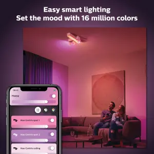 Philips Hue White and Colour Ambiance Centris 3-spot cross Ceiling Light White