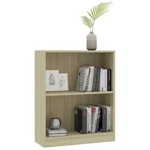 Berkfield Bookshelf Sonoma Oak 60x24x74.5 cm Engineered Wood