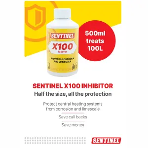 Sentinel X100 Super Concentrate Central Heating Inhibitor 500ml