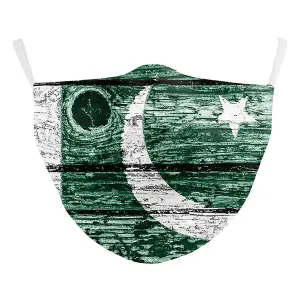 3D Mask- Three Layer with Filter Pocket - Adults - Pakistan Flag