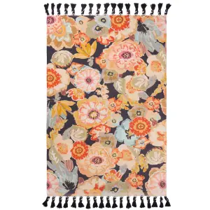 Wylder Tropics Florage Floral Tasselled Rug