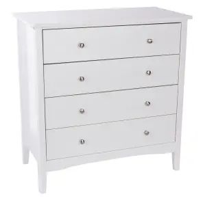 4 drawer chest of drawers  - Como White