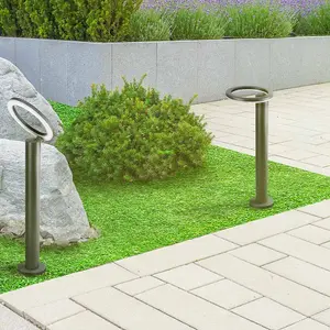 Luminosa Satur Outdoor LED Bollard Light IP54 8W 4000K Anthracite