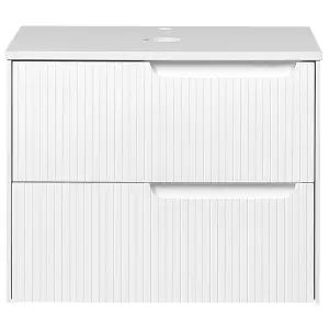 Bathroom Wall Mounted Cabinet 60 x 52 cm White QUINTELA