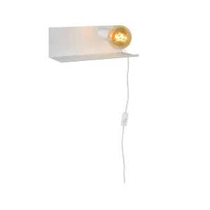 Lucide Sebo Modern Bedside Lamp - 1xE27 - White