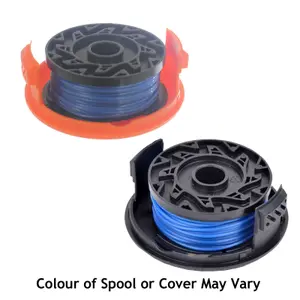 SPARES2GO Trimmer Line & Cover compatible with Black & Decker ST4525 ST6600 ST7200 ST7700 Strimmer