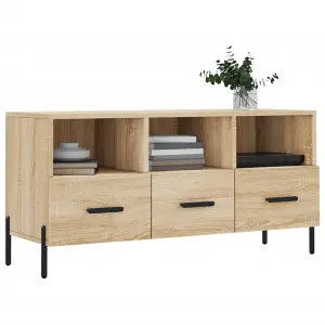 Berkfield TV Cabinet Sonoma Oak 102x36x50 cm Engineered Wood