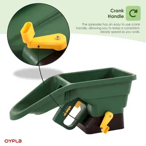 Oypla Green Handheld Garden Lawn Grass Feed Seed Fertiliser Spreader Shaker