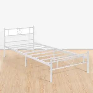 Aaru Bed Frame White / Single (3')