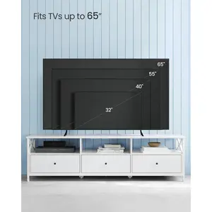 Adame TV Stand for TVs up to 65" White