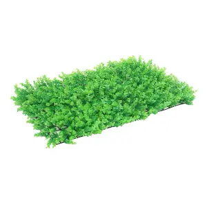 6 Pcs Artificial Grass Plant Wall Panel, Artificial Leaves Hedge Greenery Wall Panel