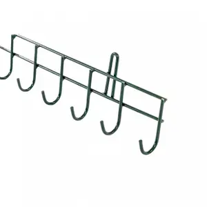 Oypla 16 Hook Wall Mounted Garden Tool Storage Rack Hanger Shed & Garage