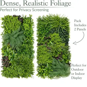 Paradise Artificial Living Wall Panels Fence Covering Indoor Outdoor (Set of 4 1m x 1m)