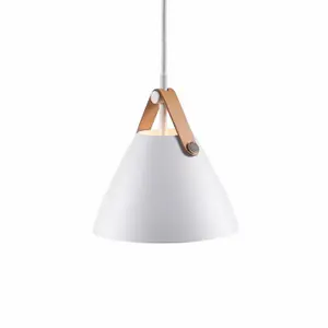 Nordlux DFTP Strap 16 Indoor Living Dining Metal Pendant Ceiling Light in White (Diam) 16.5cm