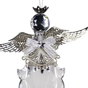 Acrylic Angel With Wing Hanging Figurine Ornament