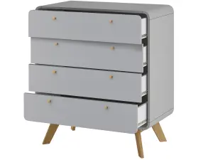 Loft24 Cassie Chest with 4 Drawers Grey