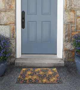 RHS Spring Flowers Door Mat Latex Backed 45 x 75cm