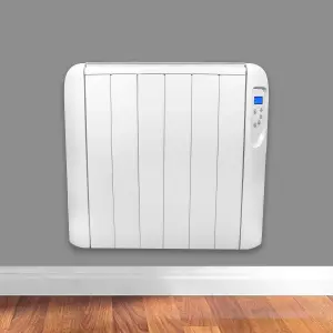 Futura Electric 1500W Radiator Panel Heater Wall Mounted Advanced Timer Digital Thermostat