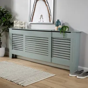 Home Source York Extending Radiator Cover Grey