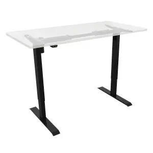 Dellonda Single Motor Height Adjustable Desk Frame 70kg Capacity Black DH17