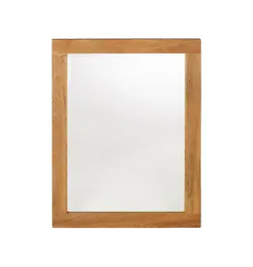 Hallowood Furniture Waverly Oak - Oak Framed Mirror (MIR1080)