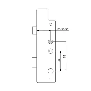 Fullex Crimebeater Centre Lockcase - 45mm Backset - 115674