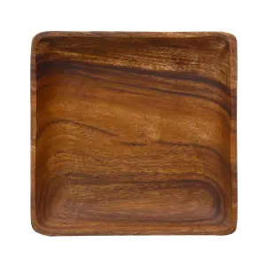 Interiors by Premier Versatile Square Serving Dish, Elegant Design Serving Dish, Natural Large Serving Dish For Breakfast