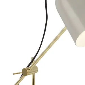 Lighting Collection Enping Grey Task Lamp