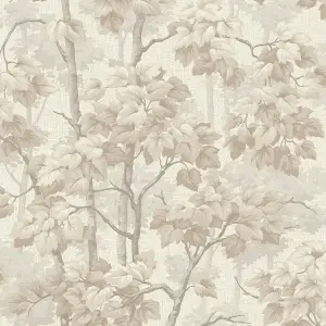 Belgravia Décor Giorgio Tree Beige Textured Wallpaper