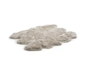 Uk Homeliving Stone 6 Piece Longwool Genuine Sheepskin Rug