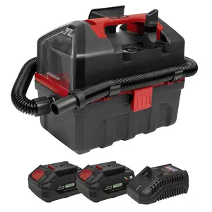 Sealey Cordless Wet & Dry Vacuum Kit 2 Batteries - 20V 4Ah SV20 Series CP20VWDVKIT