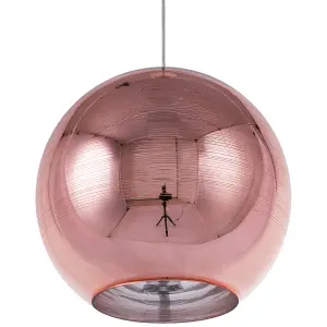 Glass Pendant Lamp Copper ASARO