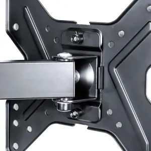 TV Bracket - for 17 - 42 inch screens, extendable, swivel, tilt TV wall mount - black