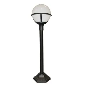 Elstead Glenbeigh 1 Light Outdoor Bollard Lantern Black IP44, E27