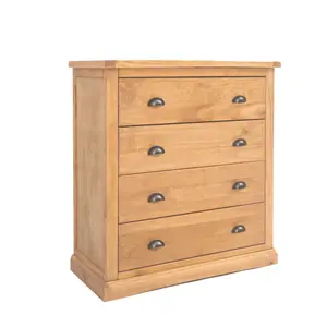 Lucca 4 Drawer Chest of Drawers Brass Cup Handle