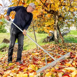 Costway Landscape Lawn Rake Yard Garden Aluminum Rake Wide Rake Head With 36 Tines