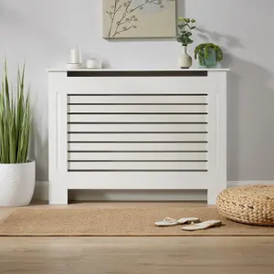 Home Source York Medium Radiator Cover White