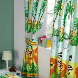 Jungle-Tastic Lined 72'' Curtains