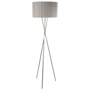 Sabella Tripod Floor Lamp Satin Nickel