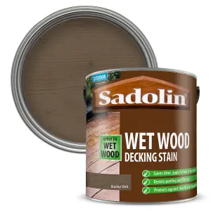 Sadolin Wet Wood Decking Stain - Dusky Oak - 2.5L