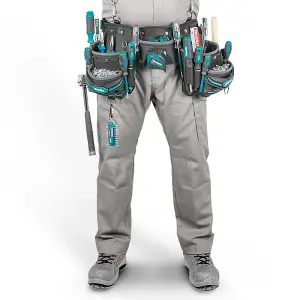 Makita E-05169 3 Pouch Super Heavyweight Duty Tool Belt Set + Strap Loop System