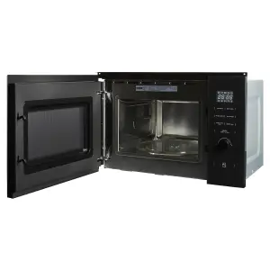 Cookology 900W Built-in Microwave with Grill 25L Integrated Design - TCM25BGL Black