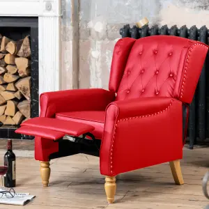 Galena Recliner Armchair - Red