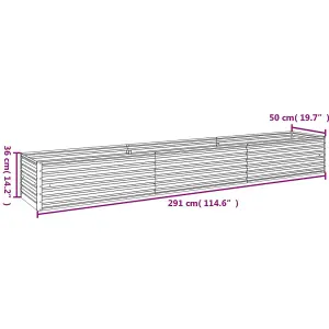 Berkfield Garden Raised Bed 291x50x36 cm Corten Steel
