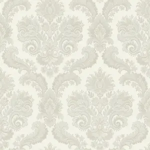 Galerie Italian Style Beige Traditional Floral Damask Wallpaper Roll